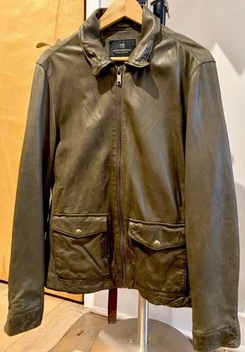 Scotch & Soda Men's Leather Jacket, Amsterdam Couture Exclusive. - product listing photo