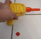 Vintage 1972 Mattel Tuff Stuff Yellow Plastic Drill WORKS Power Tool Toy  — photo 6