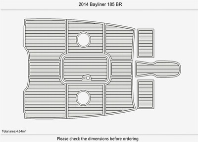 2014 Bayliner 185 BR DuraEVA EVA Foam Boat flooring