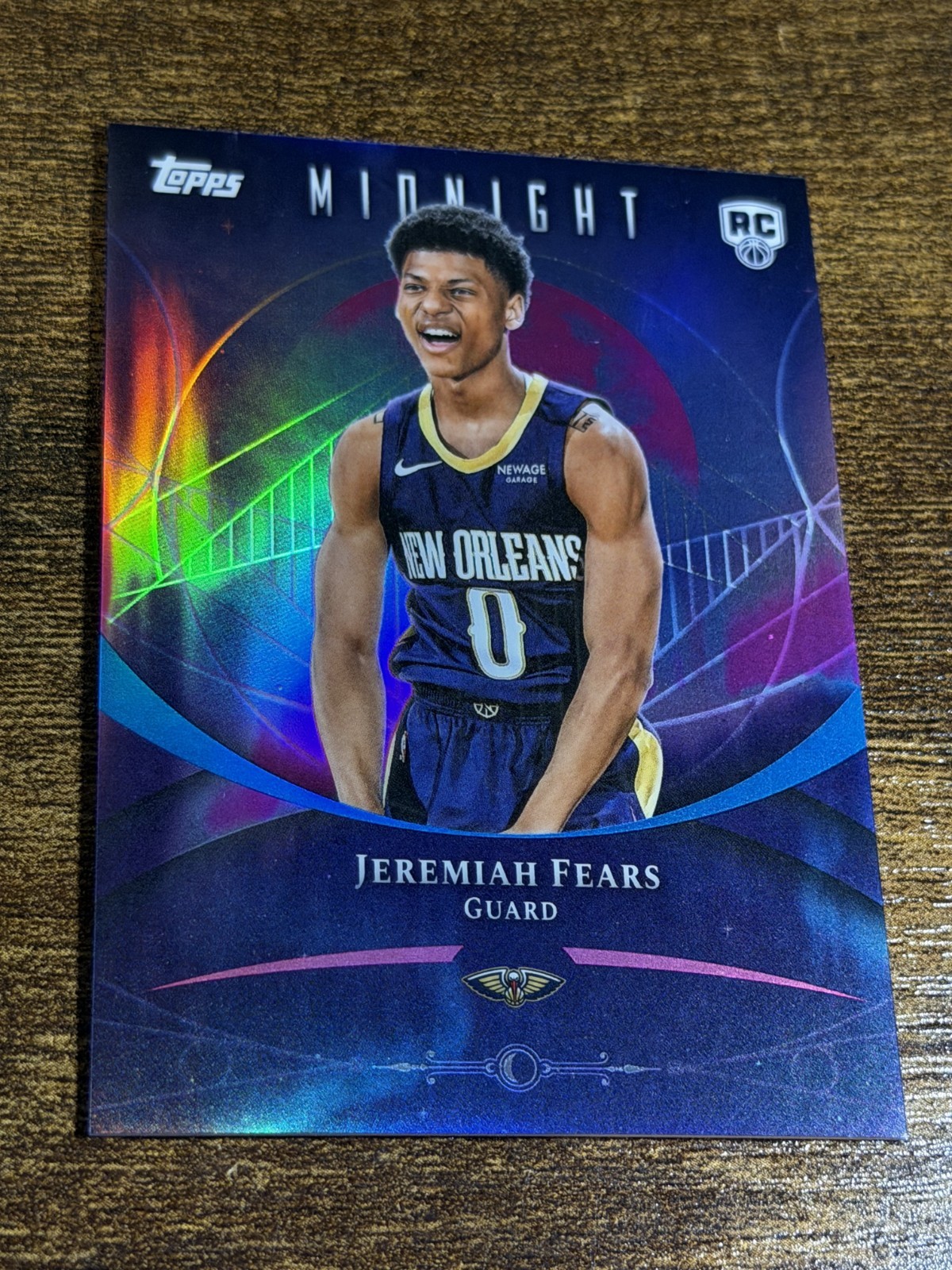 JEREMIAH FEARS 2025 Topps Midnight #67 Rookie Silver Refractor