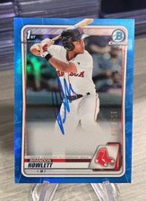 Brandon Howlett 2020 Bowman Chrome Blue Refractor Autograph /150 #CPA-BH Red Sox