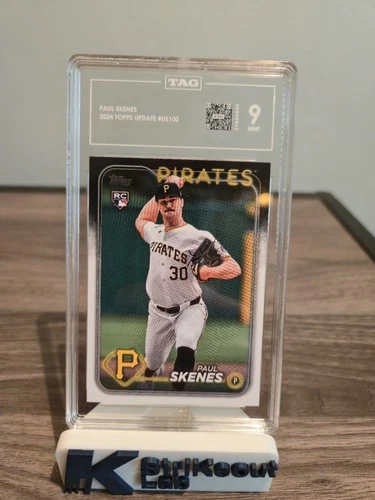 Topps 2024 Update Series Paul Skenes #US100 Rookie PSA 9 RC Rookie Pirates