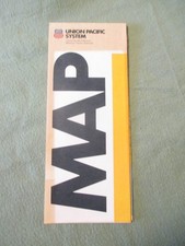 Estate Sale ~ Vintage Railroad Road Map - Union Pacific System