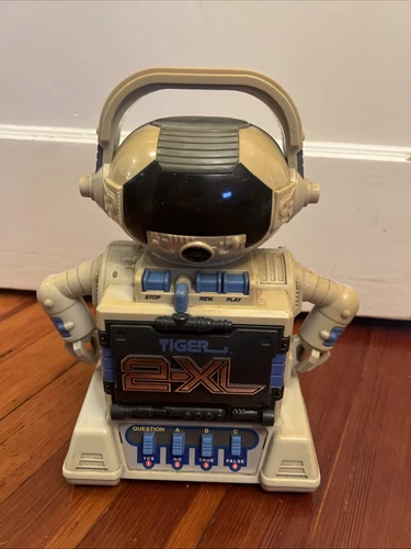 Vintage 1992.  2-XL The Talking Robot MIB Tiger Electronics  W/ Cassettes Tested