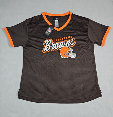 NFL Girls Cleveland Browns Mesh Graphic T Shirt Size XL (15/17) NWT