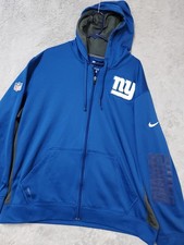 New York Giants Jacket Mens XL Nike On Field Hoodie Drawstring Therma Fit NFL