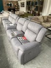 Ex display 3+2 Linden Grey electric recliner sofa