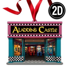 Aladdins Castle Acrylic Christmas Ornament Retro Arcade Video Game Fun Gift 031