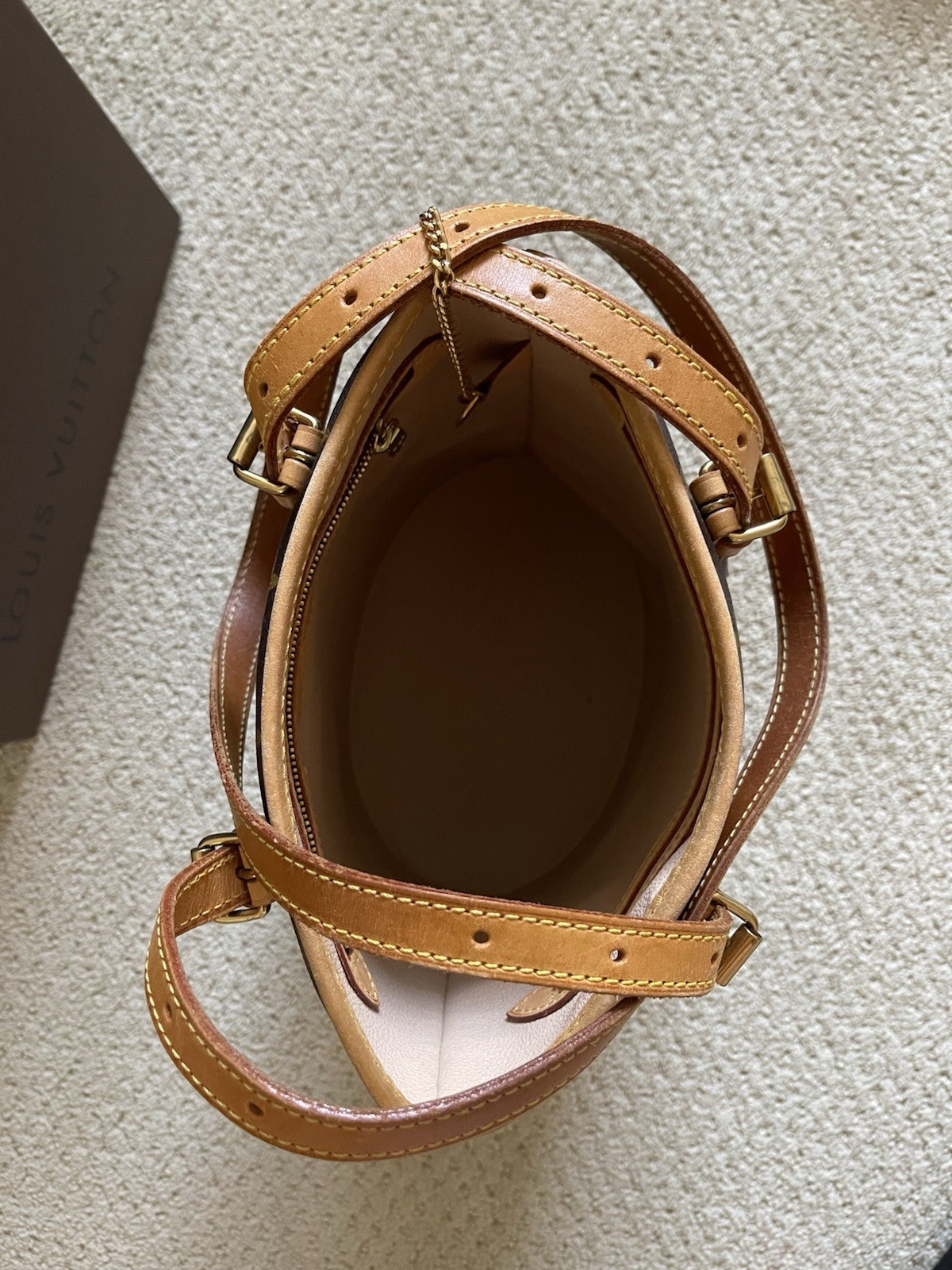 LOUIS VUITTON PETIT BUCKET MONOGRAM CANVAS SATCHE… - image 16
