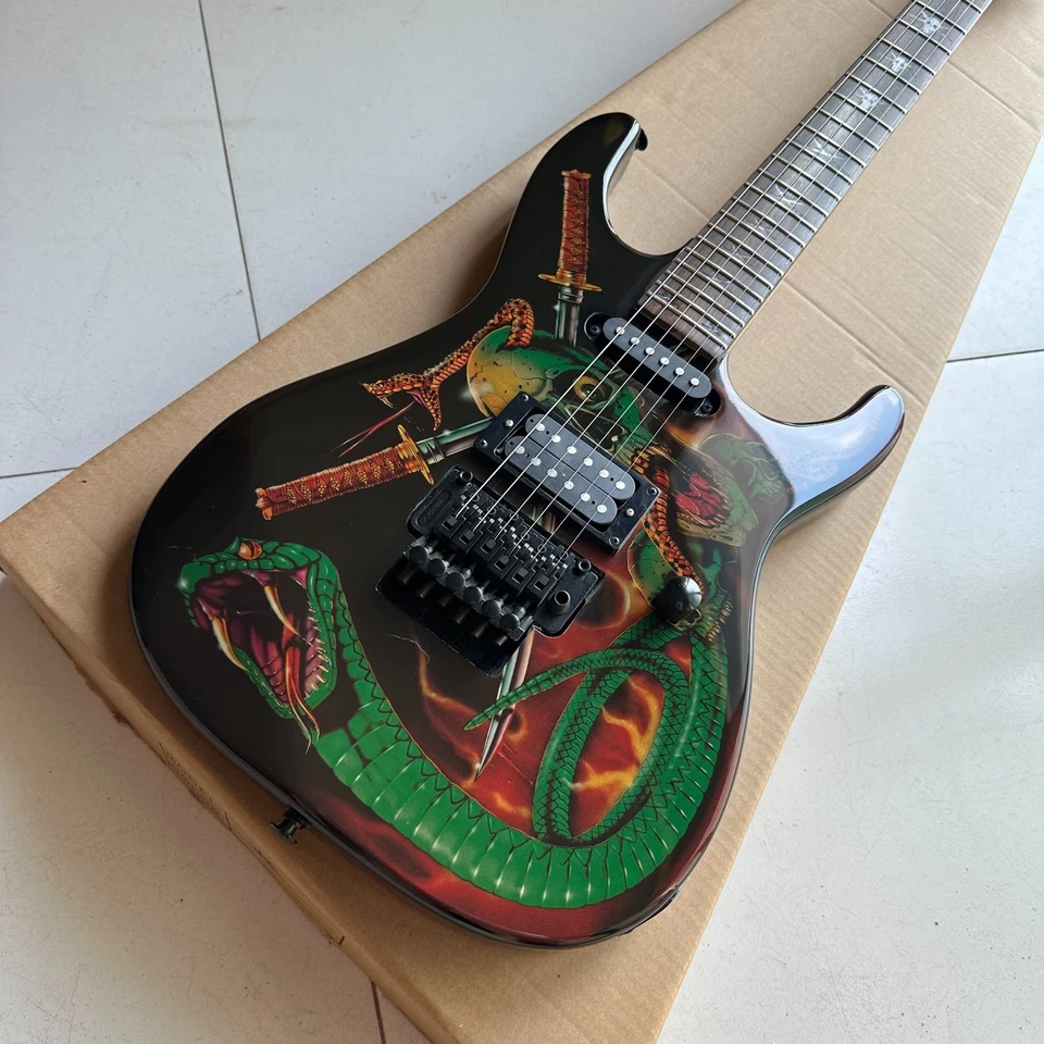 ESP LTD KH-202 Kirk Hammett Körper Schlangenmuster kostenloser Versand - Bild 4 von 4