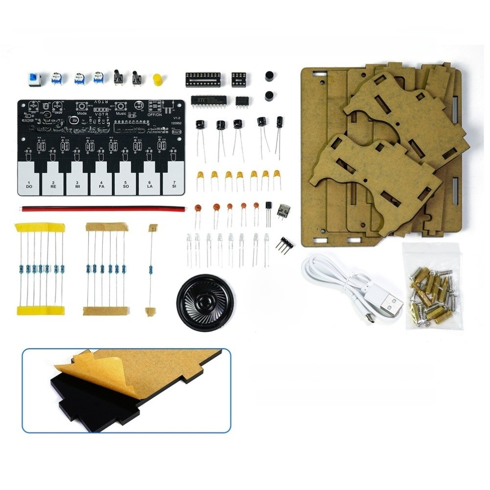 Kit Pianoforte Elettronico con Programmazione e 7 Canzoni