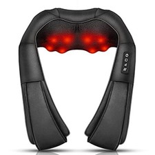 Masajeador de cuello y espalda Calor calmante Shiatsu Hombro Masaje el ctrico