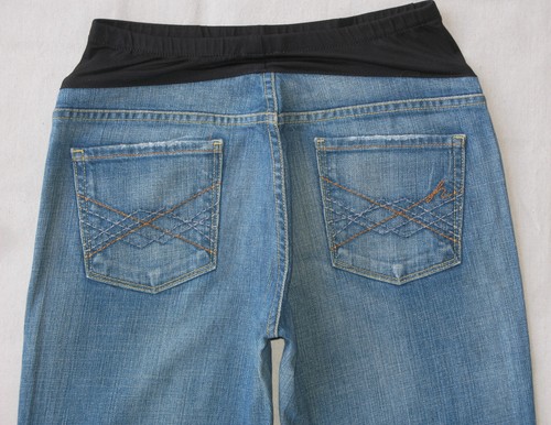 Citizens Humanity Maternity Bootcut Jean Wm Sz 30 Blue Distressed+Stretch L30.75 - Picture 2 of 10