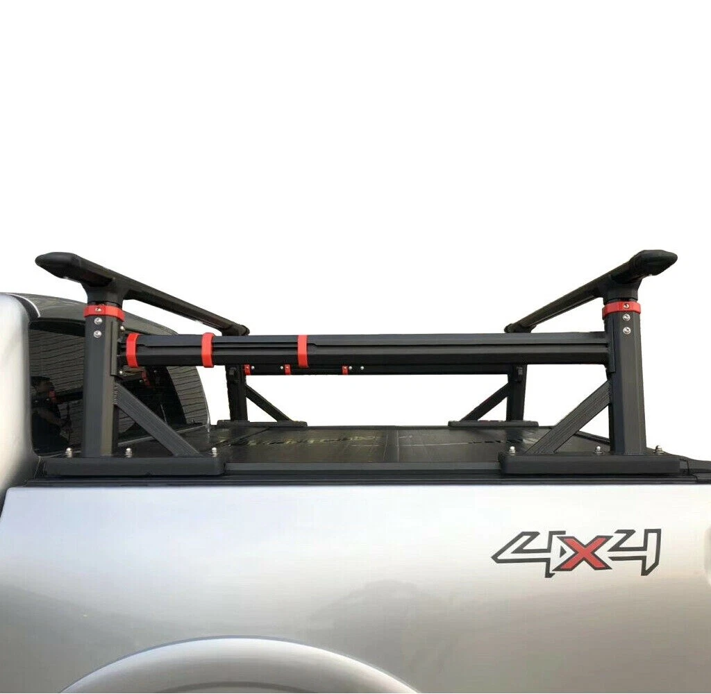 800LB Universal Extendable Pickup Bed Truck Ladder Rack Adjustable