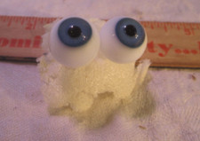 1 Pair Of New Packages Tallina's Acrylic Doll Eyes blue -3/4" parts ROUND V
