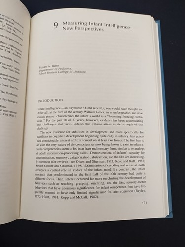 Stability and Continuity in Mental Development, 1989, Edited By Marc Bornstein - Picture 10 of 12