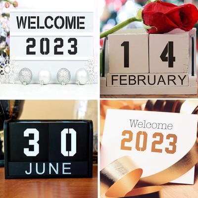 InnoHHustle 5 Inch Number Stencils Set 0-9 - Plastic Reusable Templates For Cake, Painting, DIY Crafts