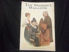 1917 JANUARY THE WOMAN'S MAGAZINE - GREAT COVER & ADS - ST 1095