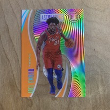 19-20 Panini Illusions Astounding Orange Parallel Joel Embiid #7 76ers