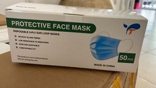 Three 3 Boxes of Protective Face Masks 50 per box - 150 Face masks