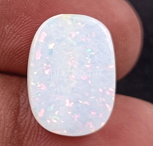 Opal 9.75 CT Oval Cut Natural White Fire Certified Ethiopia Loose Gemstone 5ARN - Picture 2 of 7