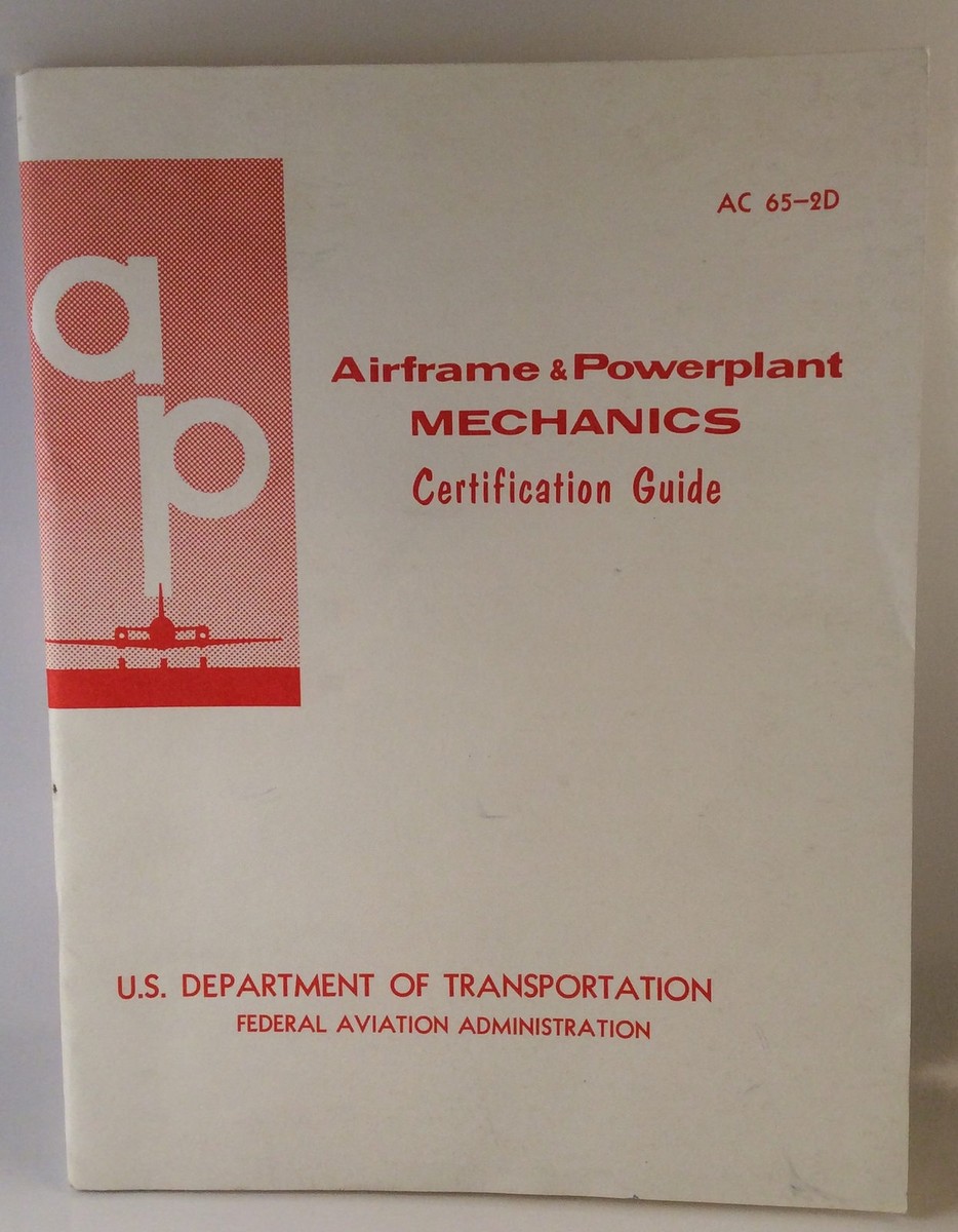 Vtg 1976 Airframe & Powerplant Mechanics Certification Guide