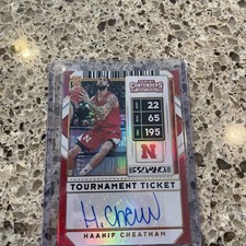 2020 PANINI CONTENDERS DRAFT HAANIF CHEATHAM RC TOURNAMENT TICKET AUTO #d 49/49
