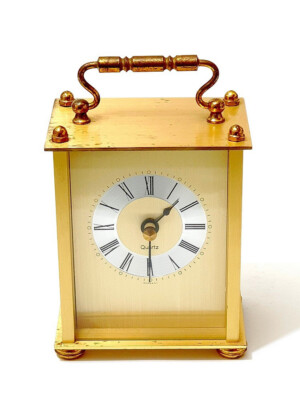 Vintage Tischuhr mit Junghans Werk W738 Quartz aus dem 1960er