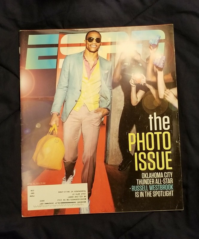 Oklahoma City Thunder NBA Russell Westbrook ESPN Magazine 