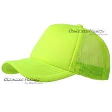 Trucker Hat Foam Mesh Baseball Cap Snapback Adjustable Plain Blank Mens Hat