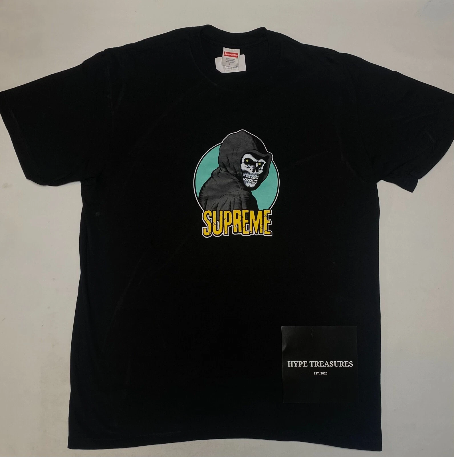 T shirt Supreme Reaper NEUF noir/blanc taille PETITE/GRANDE   HYPETREASURES