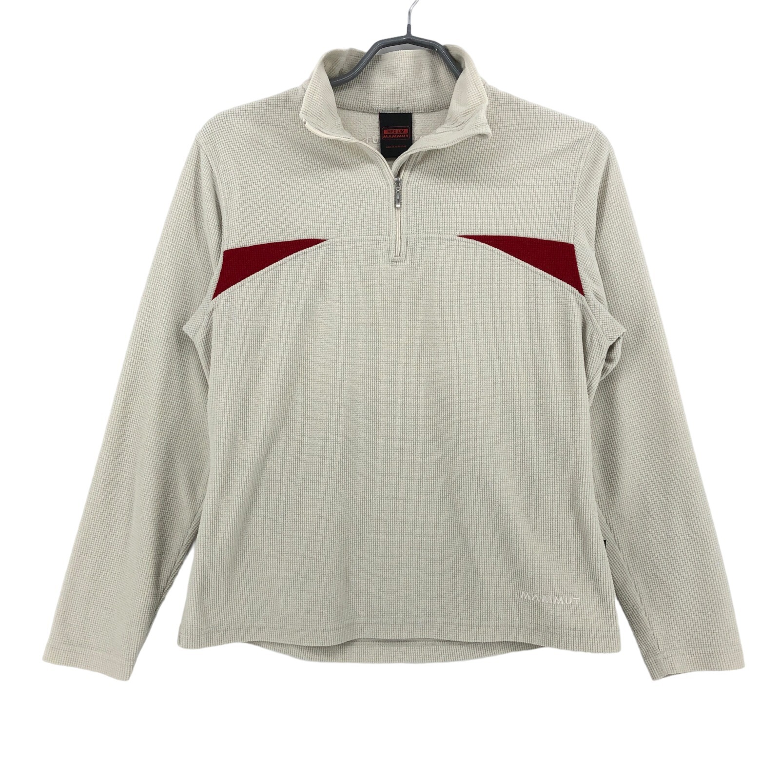 MAMMUT Mujer Tecnopile Forro Polar 1/4 Cremallera Suéter Talla M