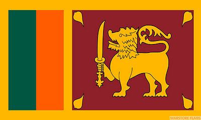 SRI LANKA FLAGGE 3X2 Fuß 90cm x 60cm FAHNEN SRI LANKAN