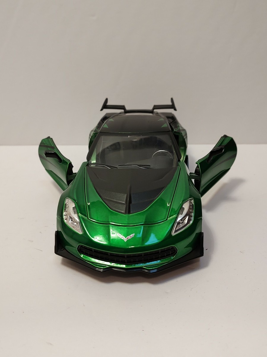 Jada Chevy Corvette Transformer 1/24 Scale Black & Green