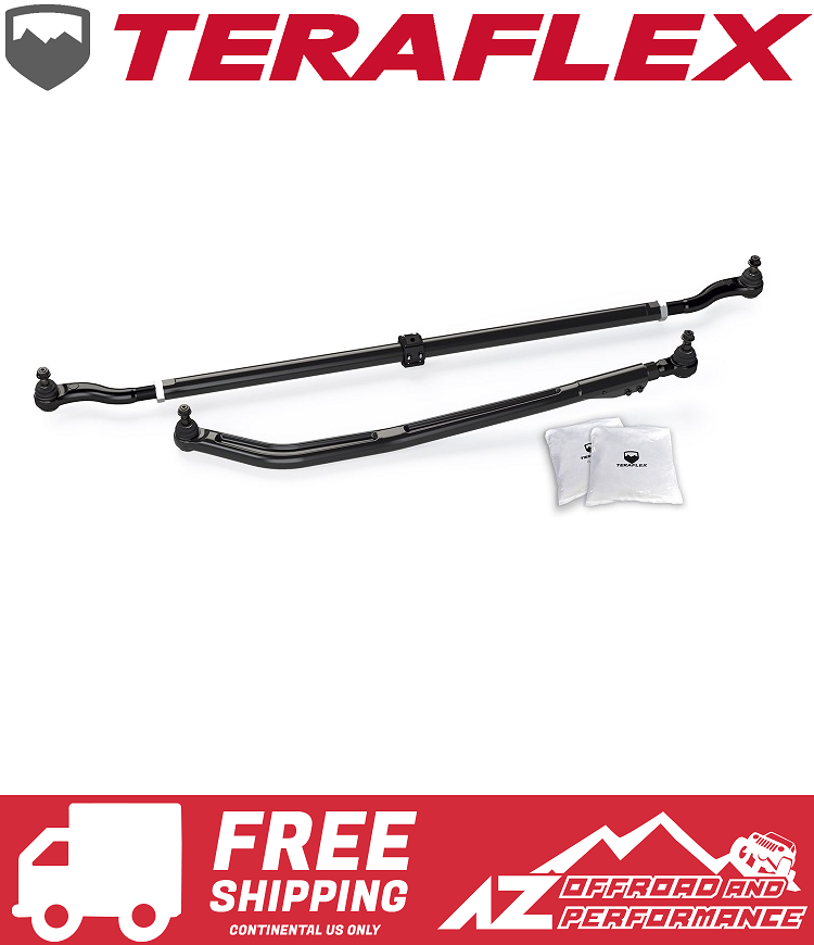 TeraFlex Heavy Duty Drag Link & Tie Rod Steering Kit for Jeep