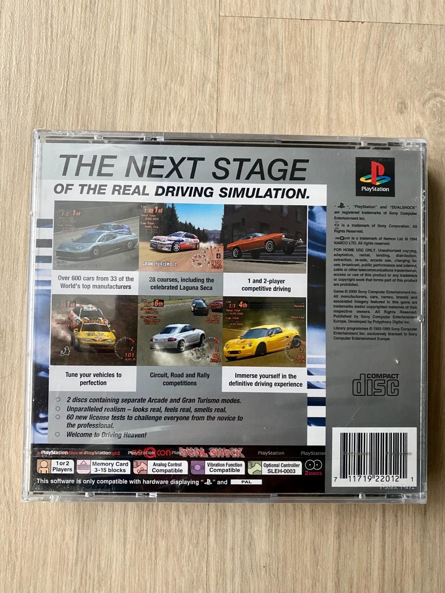 Jeu PlayStation 1 - Gran Turismo 2 - Version PAL Complète En Boîte - Bon état, Fonctionne