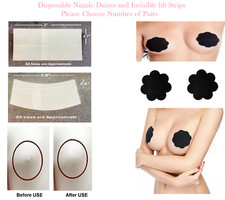 Breast Nipple Covers Adhesive Invisible Breast Bra Lift Tape Stickers Patch UK
