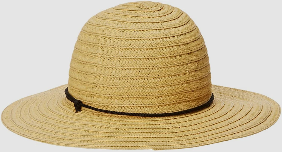 Gorra de paja Fedora de ala plana beige verano playa carbón para hombre talla S $117 Foto 2 de 2