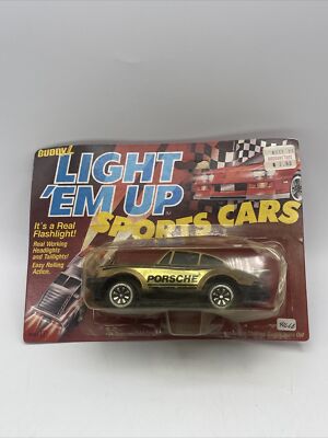 VTG 1983 Buddy L ''Light ''Em Up'' Porsche  W/Headlights & Tail Lights