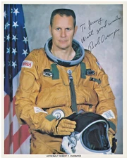Robert F. Overmyer Signed 8x10 NASA Portrait – STS-5 & STS-51B Commander – COA