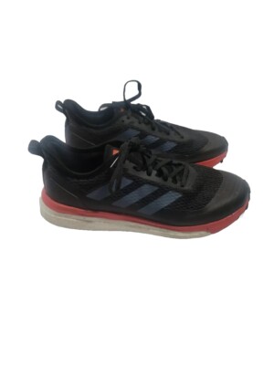 Men's Adidas Response Boost Running Shoes Black/Red/White Size