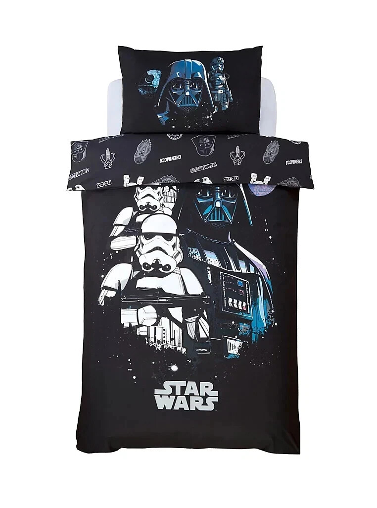 Star Wars Dark Side Single Duvet Cover and Pillowcase Set Official Kids - Image 2