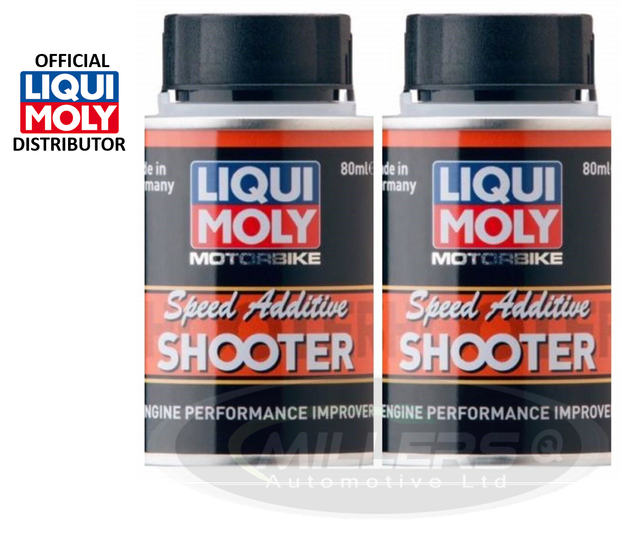 2 X Liqui Moly Motorcycle Motorbike Speed Additive Shooter 80ml Fuel
