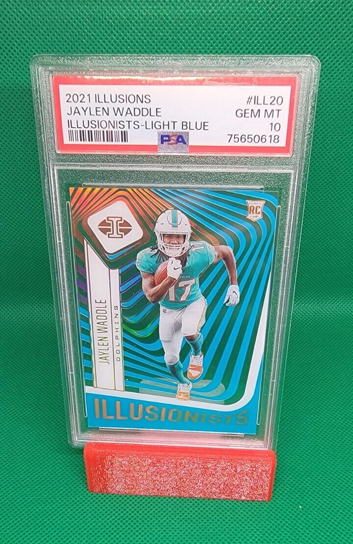 Jaylen Waddle Panini Illusions Illusionists #ILL20 Light Blue