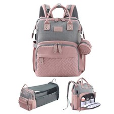 JOLLITO Baby Diaper Bag Backpack with Changing Station, Large Capacity, Strol...