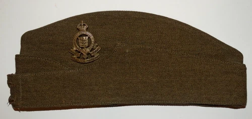 BRITISH MILITARY CAP BADGES, Royal Canadian Ordnance Corps Side Cap & Badge WW2