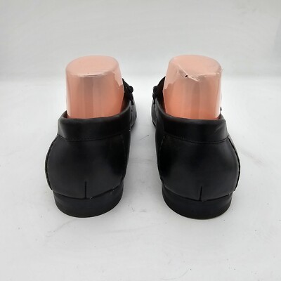 Steve Madden Palmir Mens Black Leather Bit Hardware Slip On 