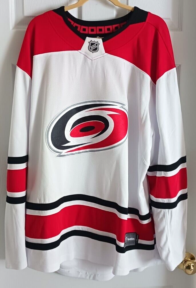 size XXL 2xl JERSEY Adult mens Carolina Hurricanes Fanatics white rare nhl blank eBay