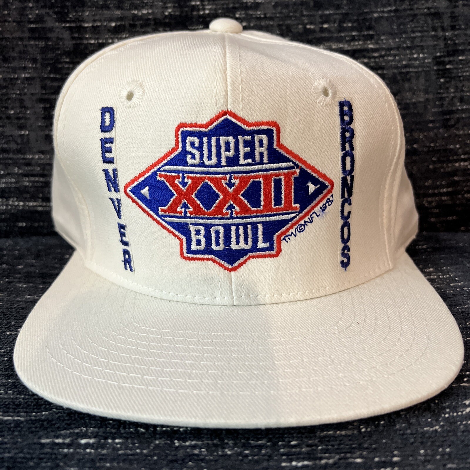 Vintage Denver Broncos Super Bowl XXII Snapback Hat Old Stock NWOT