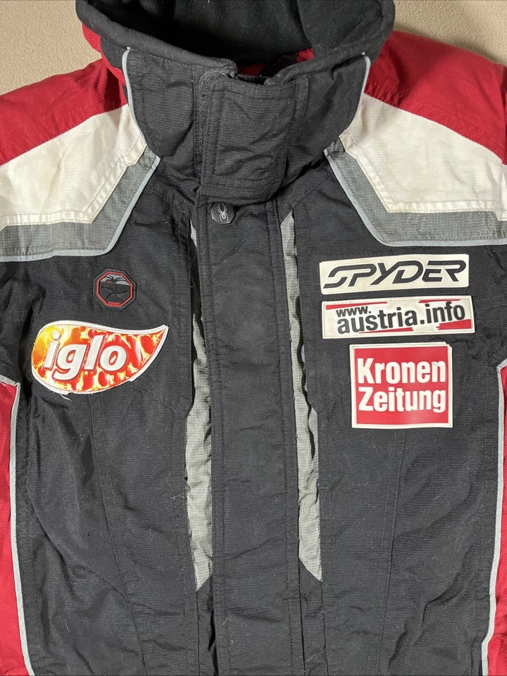 Chaqueta Chaleco Combo con Parches SPYDER Austria Equipo de Esquí Niños Talla 18**LEER** Foto 3 de 4
